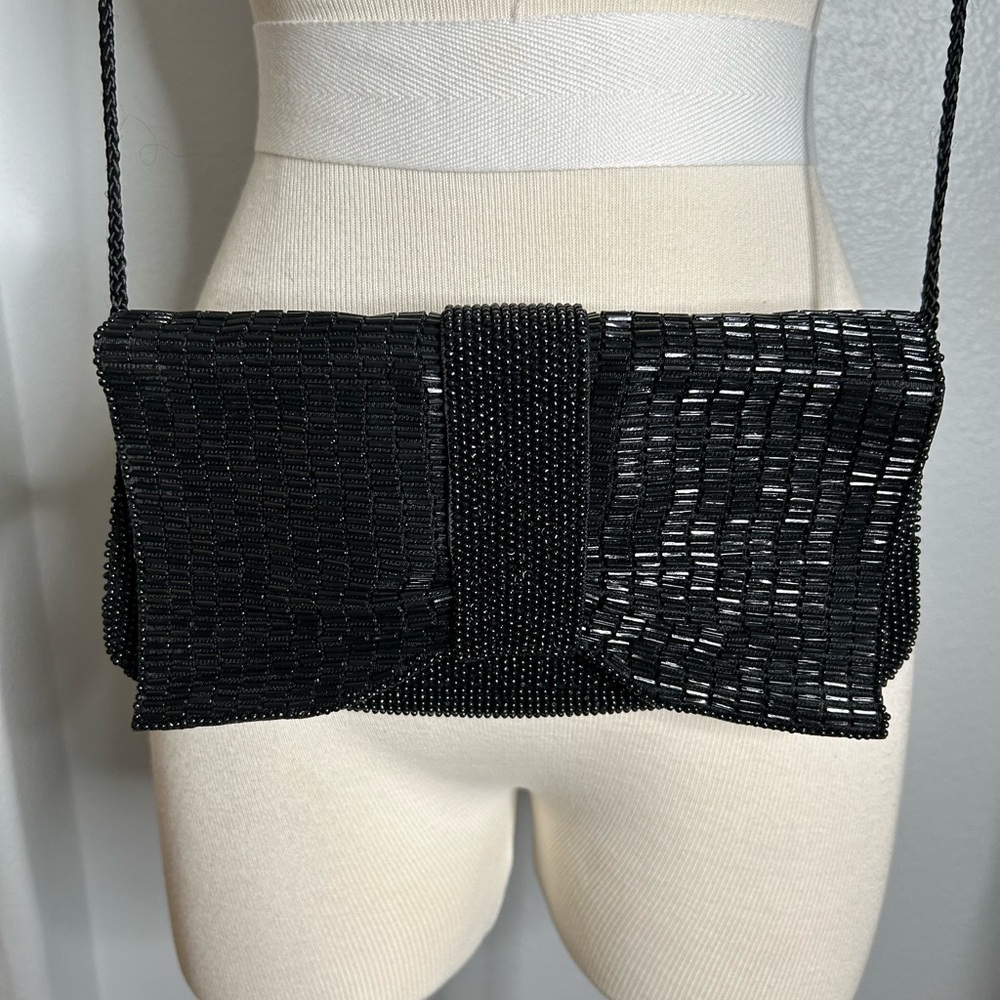 Vintage Regal Black Beaded Purse